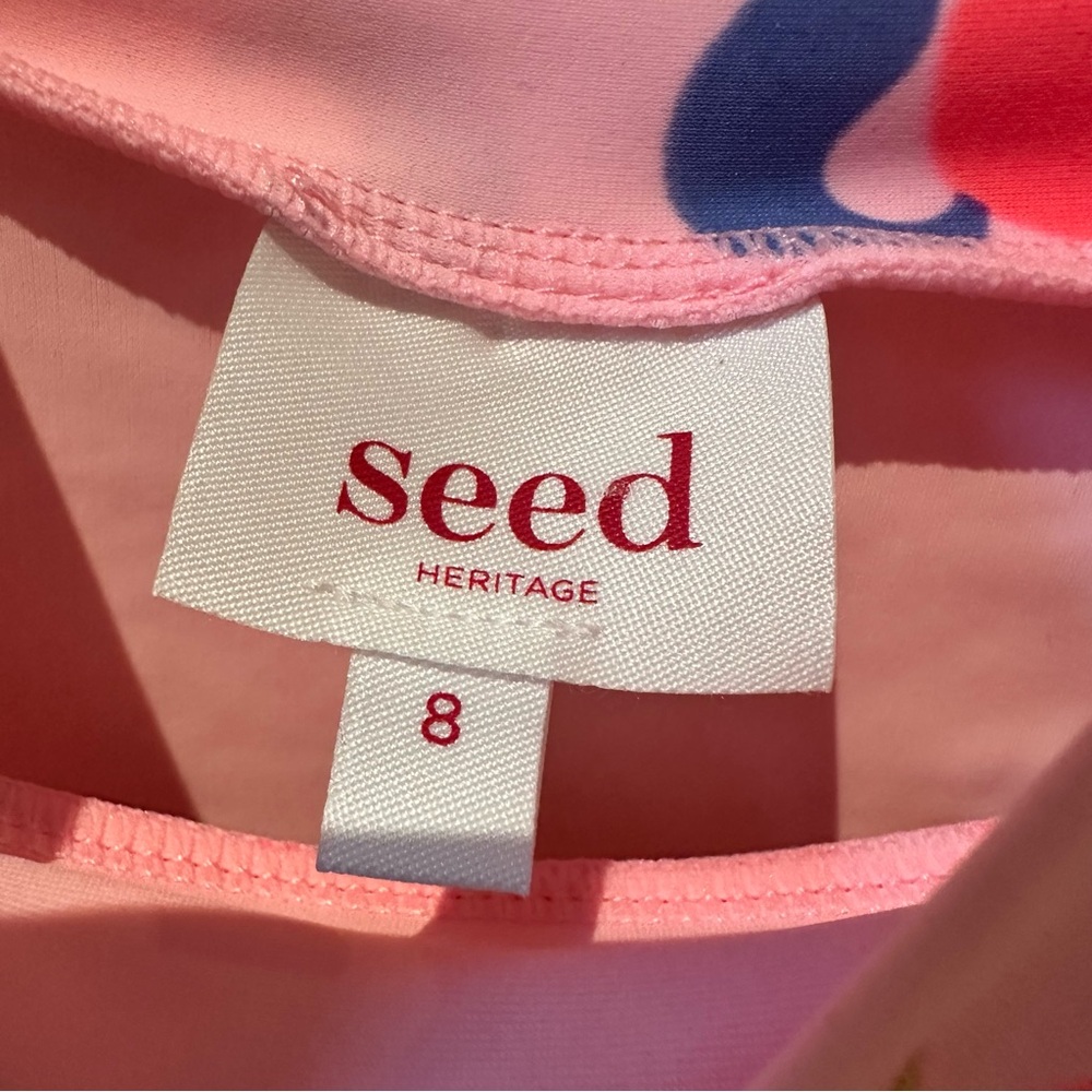 Seed Heritage Pink Unicorn Long Sleeve Rash Guard Size 8 Sun Protection Beach - Picture 5 of 5